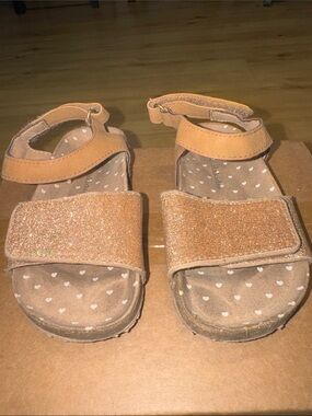 Koala Kids Glitter Tan Kids Sandals